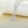 YL Infinity Snowflake Pendant Necklace for Women 925 Sterling Silver