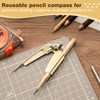 Dreyoo 2 Pack Pencil Compass and Scriber, 8 Inch Compass