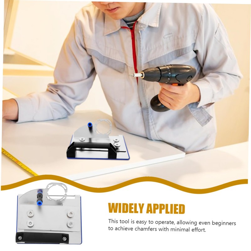 Tofficu Tile Chamfering Tool for Angle Grinder Durable Chamfer Attachment
