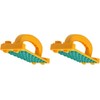 MICROJIG GRR-RIPPER GB-1 Grr-Rip Smart Hook Push-Block, 2-Pack, Yellow