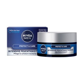 Nivea Men Protect & Care Moisturising Cream Nourishes the Skin with Aloe Vera and Panthenol and Protects it from Drying Out,(50 ml)