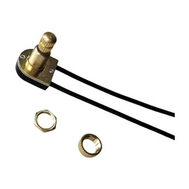 Zing Ear ZE-106M 3/8" Two Wire 3A 250VAC 6A 125VAC/125VL Brass On-Off Rotary Switch ZE-106M