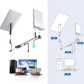 Starlink Ethernet Adapter Gen 2 for Wired External Network, Starlink RJ45 Gigabit Ethernet Adapter Support High Speed 1000Mbps