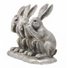 Reflections Silver 3 Wise Hares Figurine By Leonardo