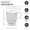 Party Essentials Party Essentials 8-Ounce Hard Plastic Tea Mugs/Coffee Cups