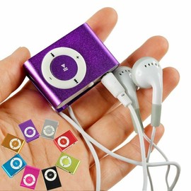 Mini Clip-on MP3 Player with Micro TF/SD Slot Portable WITH ACCESSORIES NEW
