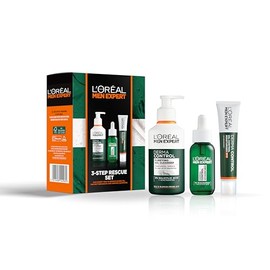 L'Oréal Paris Men Expert Mens Skincare 3-Step Rescue Skincare Gift Set
