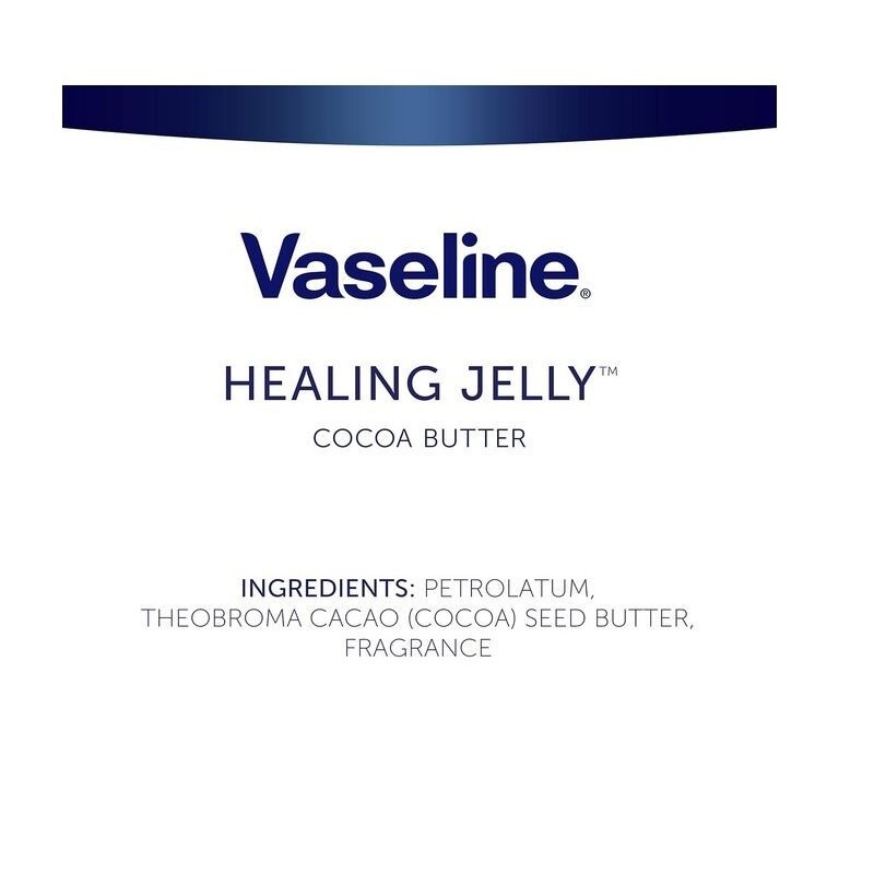Vaseline Rich Moisturizing Healing Jelly Cocoa Butter, 13 oz Bundled