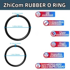 ZhiCom Compatible with Truma AquaGo Hot Water Heater Filter Seal O-Rings KitPart for Truma RV O-Rings Water FilterDurable and Leak-Proof(2pcs)
