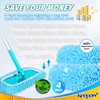 KEEPOW Pack of 4 Microfibre Wet Pads Compatible with Flash
