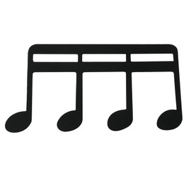 lattre Music Clip Book, Open Piano, Metal, Stylish, Larger, Music Note, Hold Fixed, Black