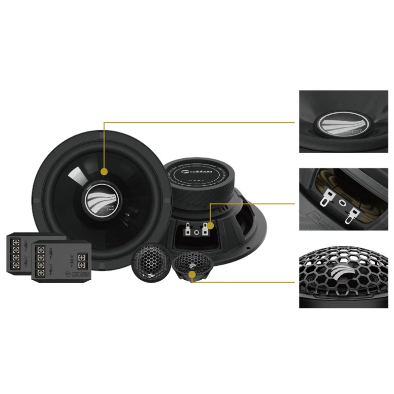Rainbow Audio EL-C260S 6.5" 2-Way Component Speakers Set