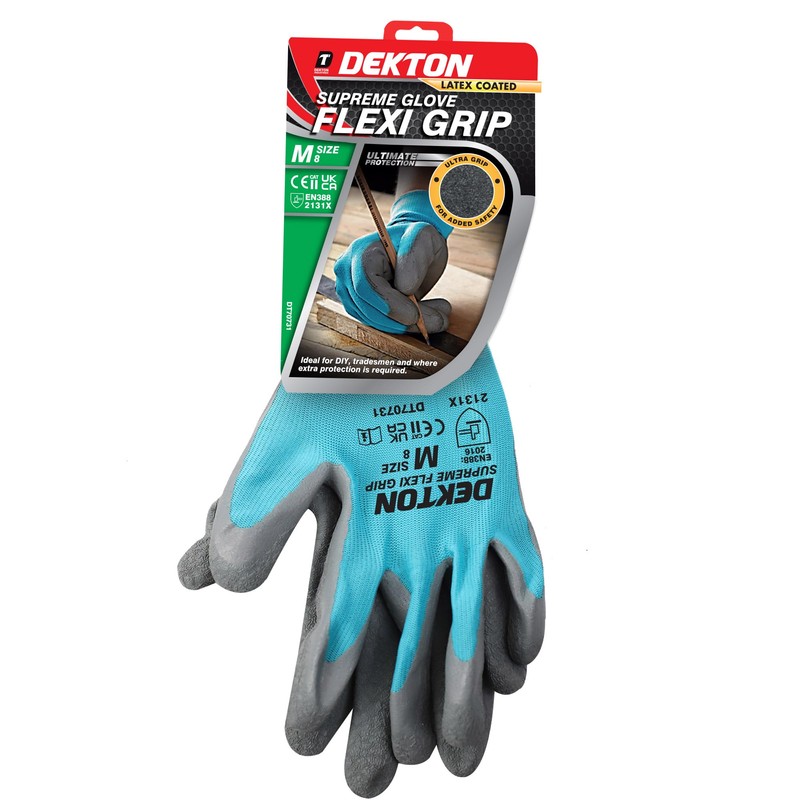 Dekton 8/M Flexi Grip Latex Coated Working Gloves | Ultimate