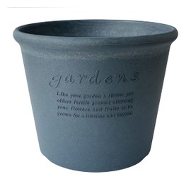 Yahata Kasei 242581 Eco Pot, Flat Type, No. 10 (11 L), Navy, Arble Hachiman Gardens: Arble, Made in Japan