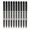 Fineliner Pens, BLACK, Pack of 10, Extra Fine Point (0.3mm),