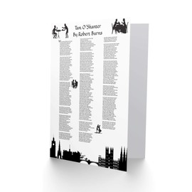 ROBERT BURNS POEM LYRICS TAM O'SHANTER SCOTLAND BLANK GREETINGS CARD