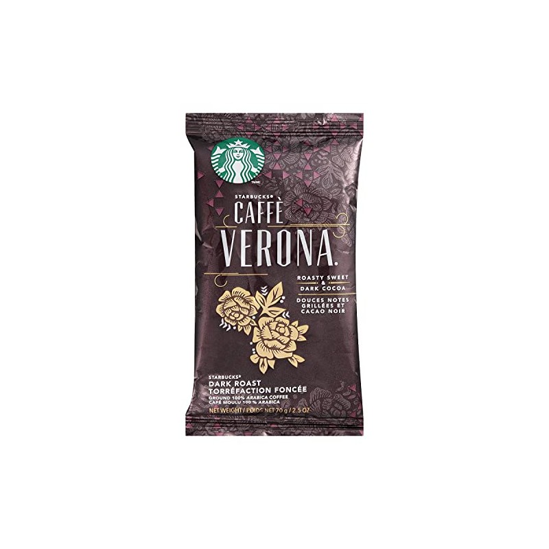 Starbucks SBK11018192 Drip-Brewing Single Pot Portions Caffe Verona Ground Coffee
