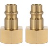 Poppstar 2x Compressed Air Plug Nipple NW 7.2 with 3/8