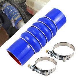 Silicone Material Upper Radiator Coolant Hose with Clamps Compatible with Kenworth Paccar Peterbilt Replaces F50-6308 28359