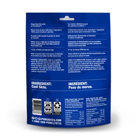PureBites Cod Jerky Dog Treats, 1 Ingredient, Made in Canada, 4.8oz