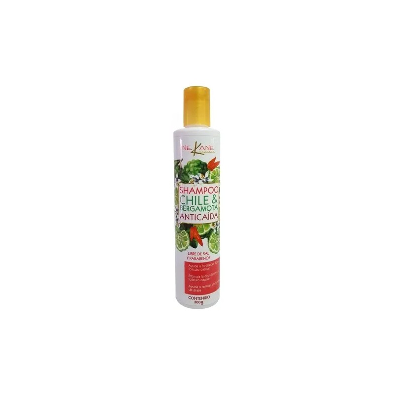 Shampoo Nekane De Chile Y Bergamota Anti Caida Cabello 300