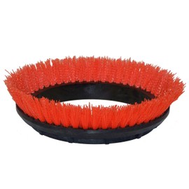 Unknown1 12-inch Orange Scrub Brush for Floor Machine