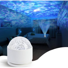 Calming Sensory Lights, Sensory Toys for Kids with Autism, Ocean Light Projector with 7 Color Patterns, Light Projects Water Ripple Effects onto Walls and Ceilings, Autism Toy, for Children and Adults