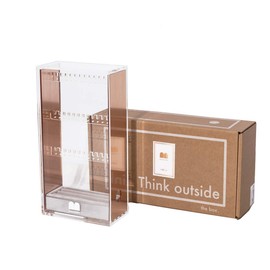 Moosy Life ML01 Moonlight Pink Gold Acrylic Earring Stand, Earring Case, Necklace, Accessory Storage