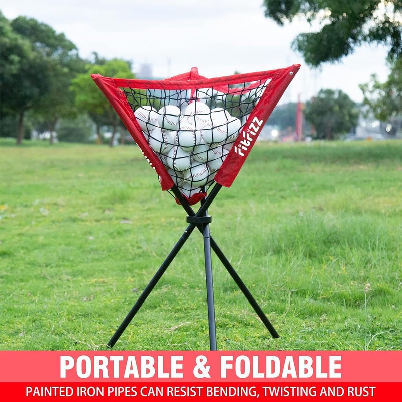 FITFIZZ 7x7 ft Baseball Net for Batting Pitching Hitting, Softball
