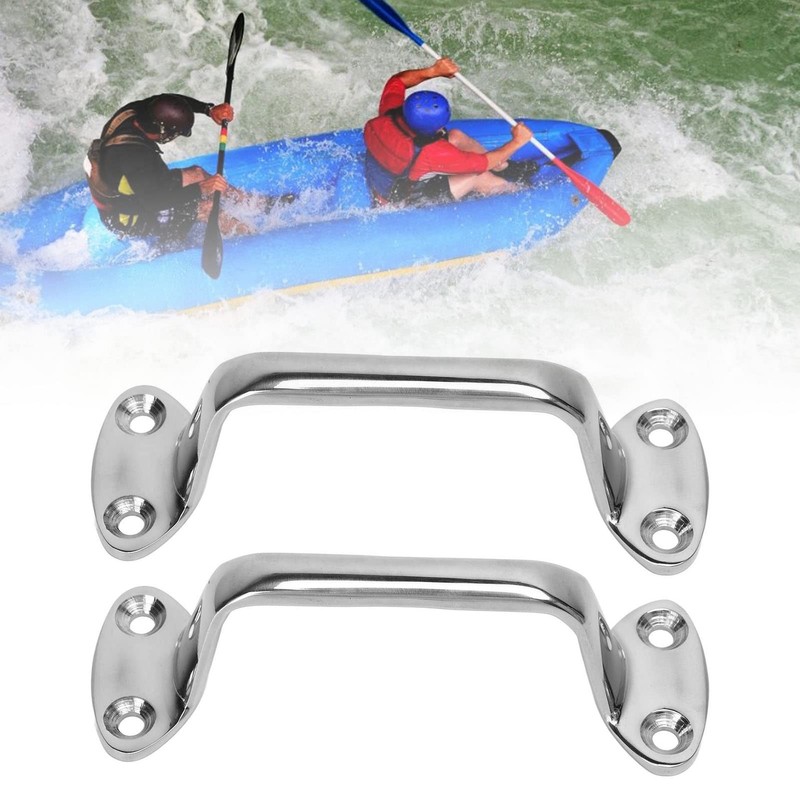 Marine Grab Handle 2Pcs, Stainless Steel Boat Handrail Marine Handle