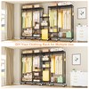 Ulif F4R Heavy Duty Clothes Rack（With Lockable Wheels ） Rolling