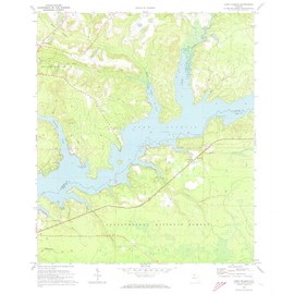 YellowMaps Lake Talquin FL topo map, 1:24000 Scale, 7.5 X 7.5 Minute, Historical, 1972, Updated 1973, 26.8 x 23 in - Polypropylene