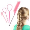 4Pcs Topsy Tail Hair Tool Hair Looping Tool Braiding with