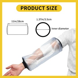 LFCFBH XdealCozyxc Waterproof Cast Arm Cover for Shower, Picc Line Covers Upper Arm for Seal Wound Bandage and Plaster