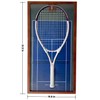 Premium Wooden Tennis Racket Display Frame with Walnut Base &