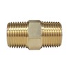 Flowbar Brass Threaded Fitting Hex Nipple G6N-02-BS 1/4