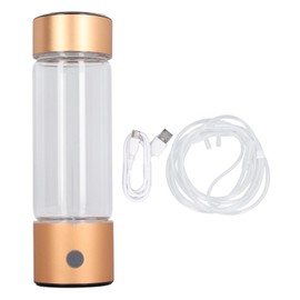 Hydrogen Water Generator, 410ML Hydrogen Production 1200-1400PB, Hydrogenated Water Bottle with Nasal Inhalation Tube, Nanoscale Titanium Film Material, 1 Button Operation