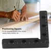 2Pcs Positioning Square 120mm 90 Degree Clamp Metric Scale Tool