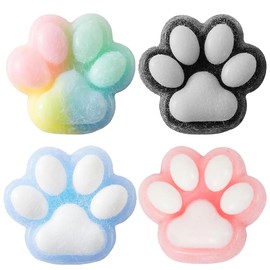 Taba Squishy, 4pcs Cat Paw Squishy, Taba Squishy Cat, Taba Squishy Paw, Cat Paw Squishy, Taba Squishies, Taba Squishy Cat Paw Stress Relief Toys Make Excellent Gifts for Both Kids and Adults