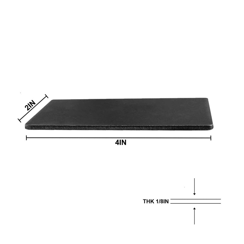 SALUINOKI 10Pack 5160 Steel Flat Stock 4"x2"x1/8" Knife Blanks for
