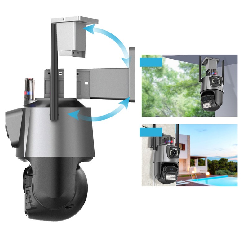 8MP Security Camera Outdoor HD WiFi Security Camera 360 Degree