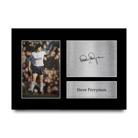 HWC Trading Steve Perryman Tottenham Hotspur Gifts Printed Signed Autograph Picture for Football Fans and Supporters - A4