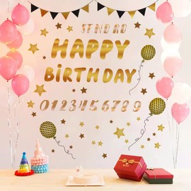 Fujitoya M0428 Wall Sticker Birthday Balloons Children's Room Baby Decoration Wall Decor Wall Decor