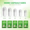 AngtaiJN Empty Vegan Capsules Size 0 Clear Empty Capsules for