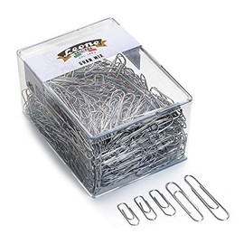 Leone Dell'Era FZ500GMIX Mixed Box of 500 Paperclips