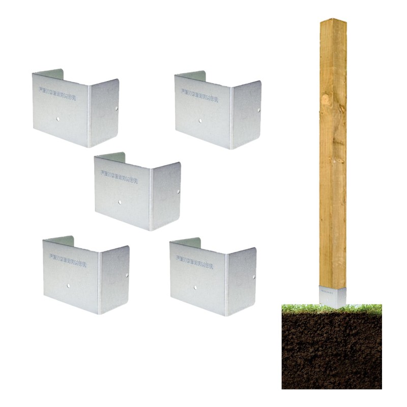Timber Fence Post Strimmer Protection Guards | Fits 3x3" 75x75mm