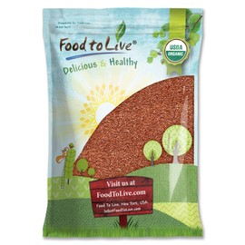 Food to Live Organic Brown Flax Seeds, 10 Pounds – Whole Raw Flaxseeds, Non-GMO, Unroasted, Dried, Kosher, Vegan. Rich in Omega-3 Fatty Acids, and Dietary Fiber. Perfect for Salads, and Baked Goods.