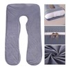 LNGJIN U-shaped pillowcase for pregnancy pillow, 140 x 80 cm,