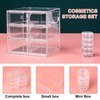 Stackable Drawer Box, Cosmetic Organiser with 6 Drawers, Acrylic Make
