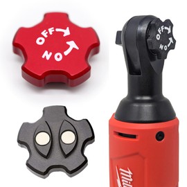 Magnetic Ratchet Switch (2-Pack) for Milwaukee M12 – Reversible Ratchet Knob 3/8 Socket Set – Magnetic Twist Button Tool – Packout Accessories for Mechanics, DIYers – Secure Tool Mount